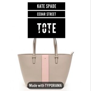 💖Kate ♠️ Spade Racing Stripe Harmony Tote